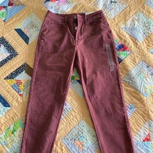 American eagle burgundy jeans NWT